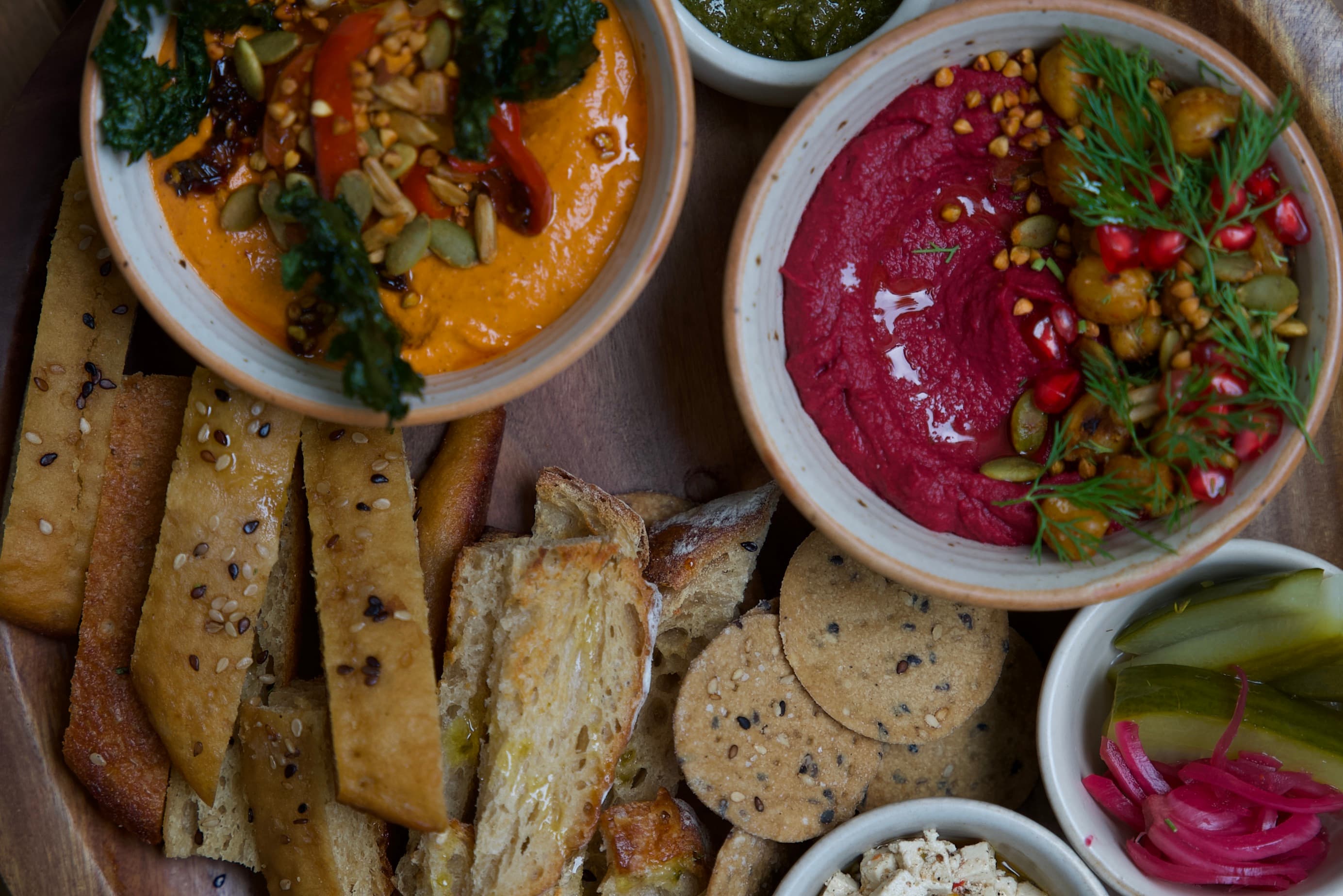 Colorful brunch